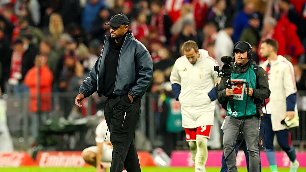 Vincent Kompany was dealing with hip injury during Bayern Munich’s 6-1 win over RB Leipzig