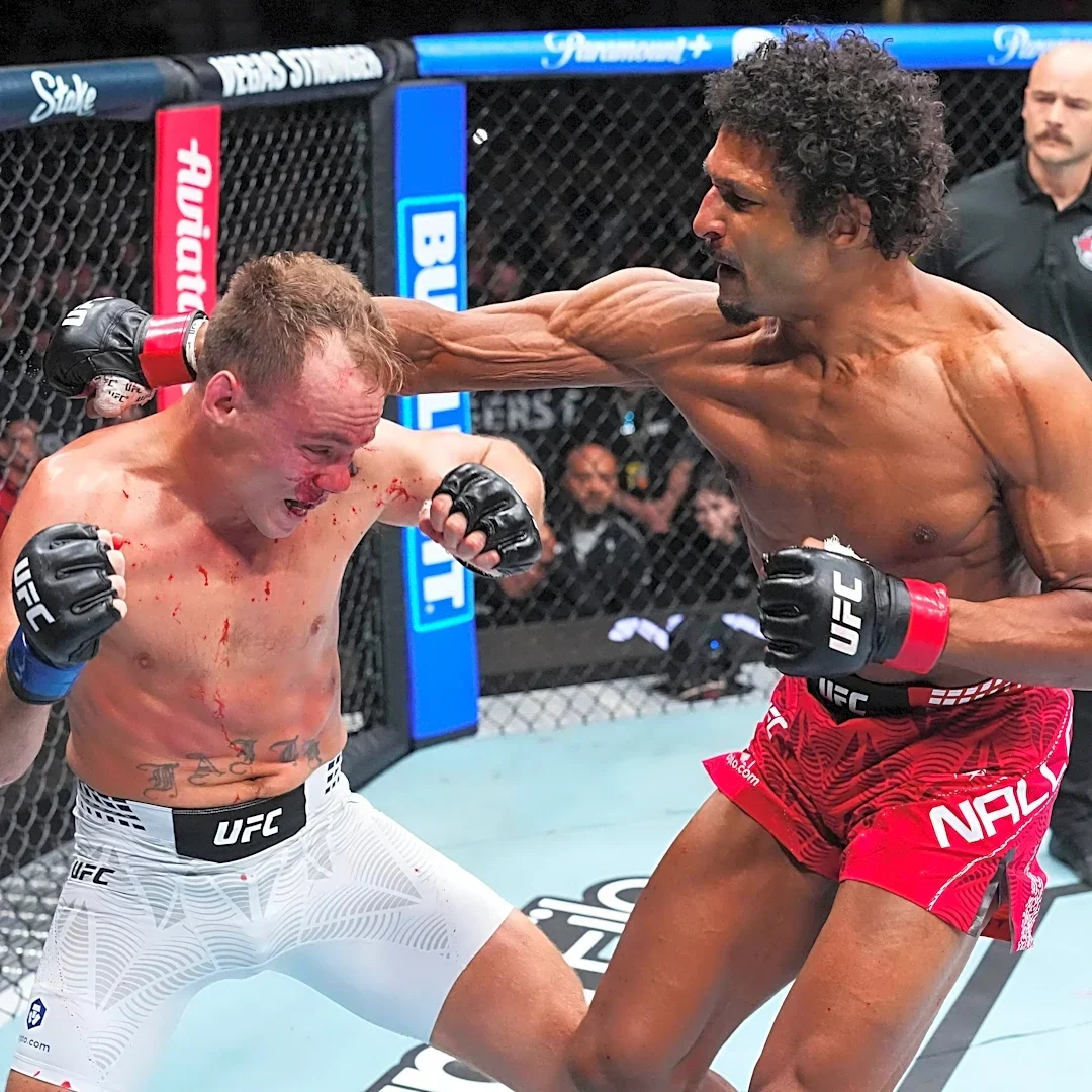 Highlights! Mandel Nallo puts Nate Landwehr through the cheese grater for brutal TKO win | UFC Edmonton