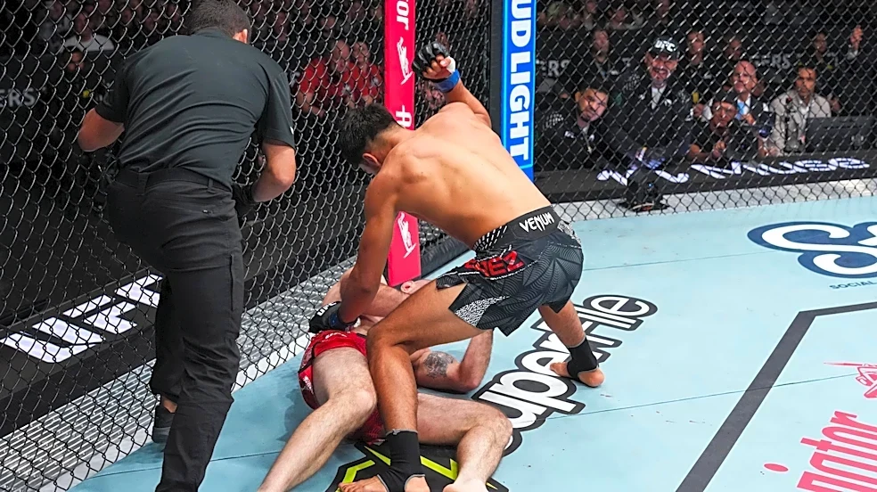 UFC Edmonton video: Cristian Perez makes spectacular debut with 27-second knockout