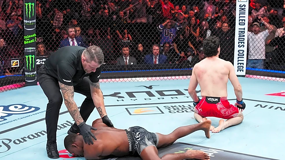 ‘That’s got to be AI’ – Shocked Joaquin Buckley reacts to video of his KO loss at UFC Edmonton