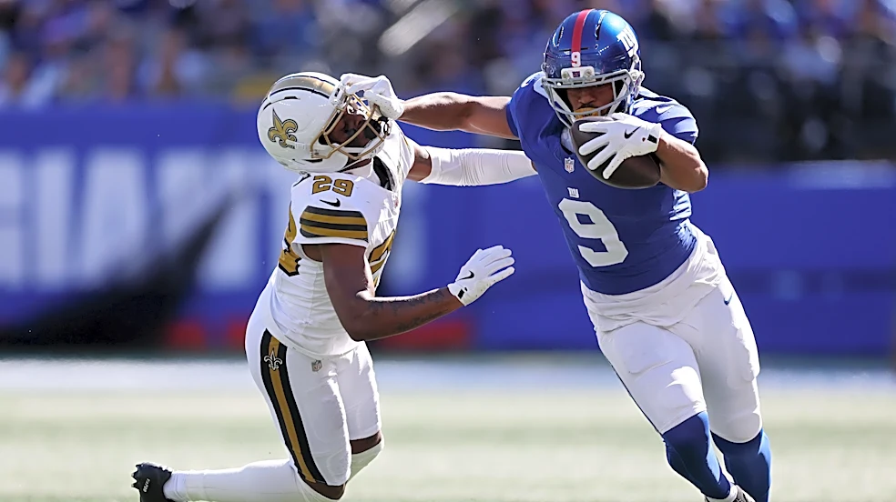 Grades and advanced stats from the Giants’ loss to the Saints