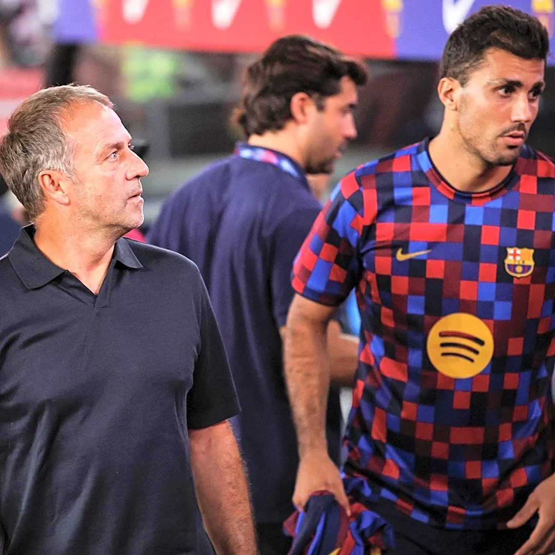 ‘We have to be careful’ – Hansi Flick talks benching Rodri for Barcelona vs PSG