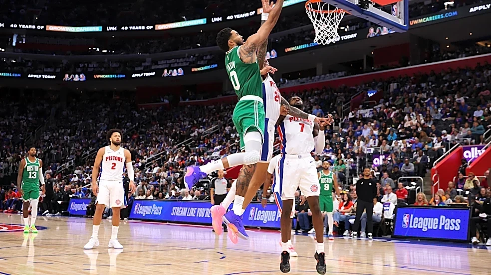 Celtics collapse, lose season opener to Pistons 121-113