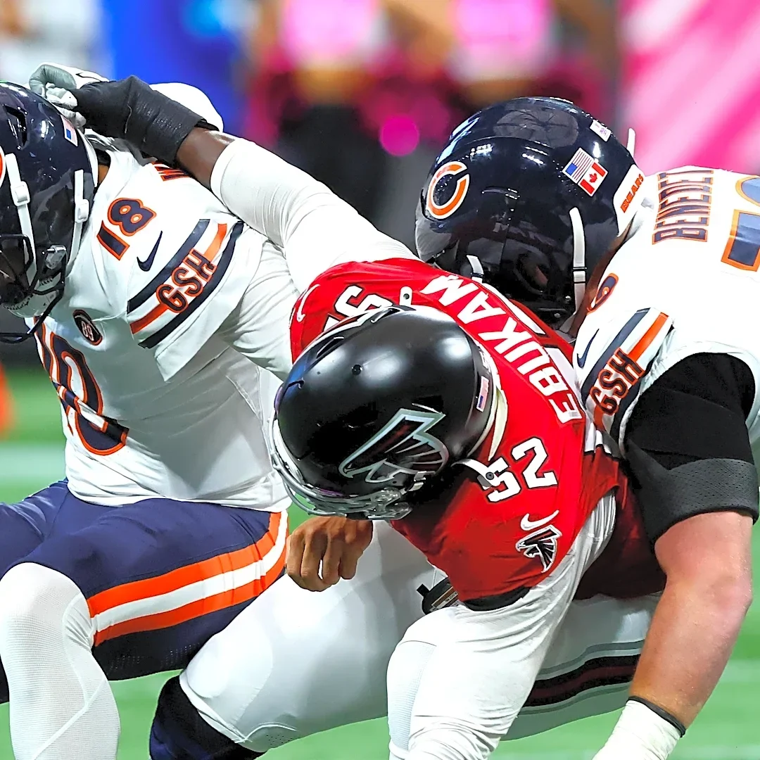 Chicago Bears Pass Protection Analysis on the Sacks Allowed vs Falcons