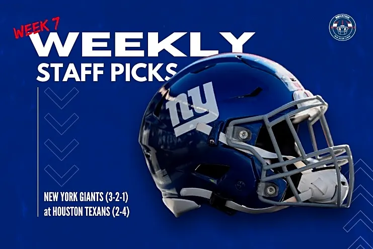 NFL predictions, Week 7: Not much faith in Giants to upset Texans
