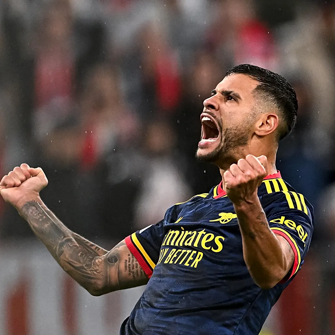 Arsenal’s Bruno Guimarães has no idea how Bayern Munich’s Manuel Neuer saved his header