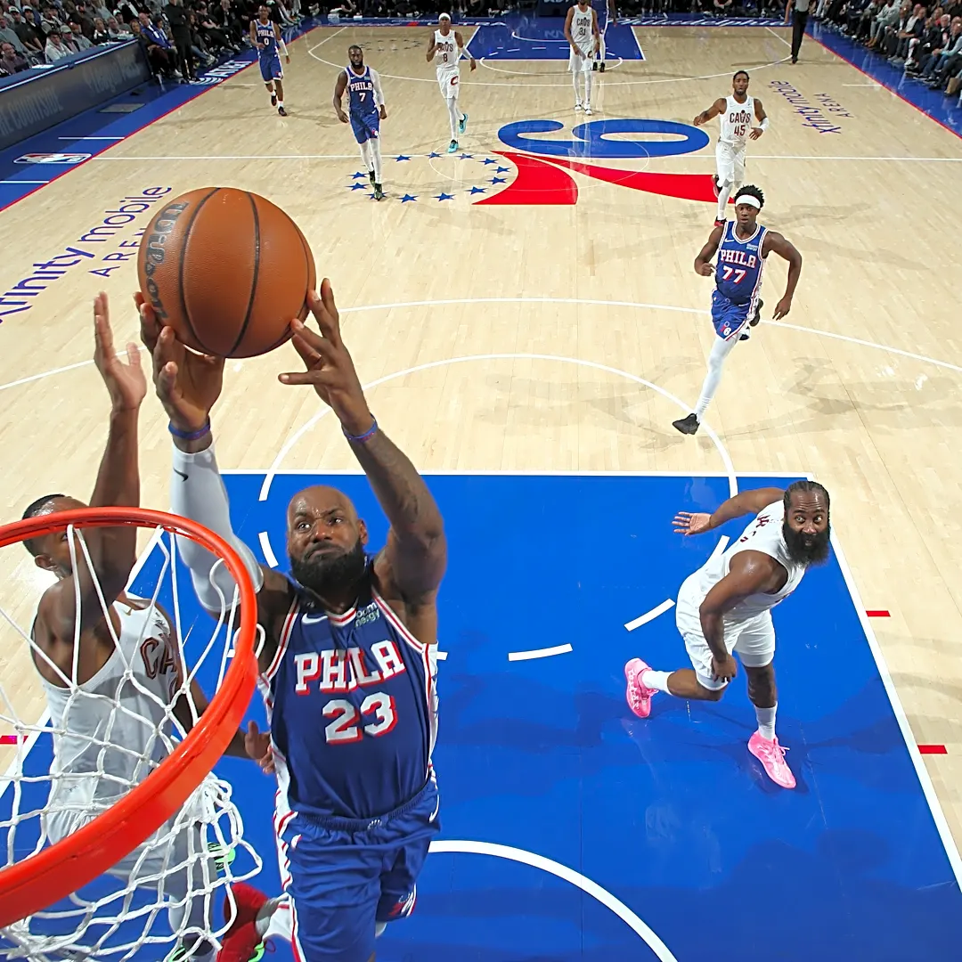 Sixers storm back after lifeless first half to win in LeBron’s home debut