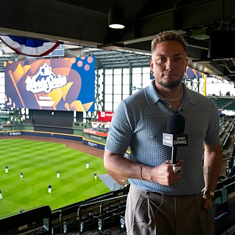 Miguel Rojas will serve as World Series correspondent