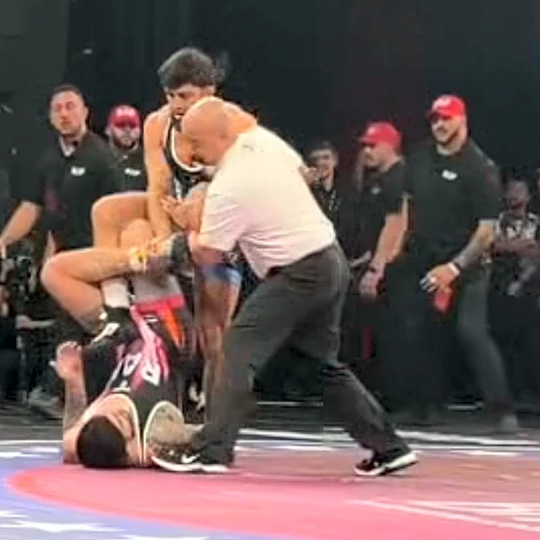 Arman Tsarukyan steps on Dillon Danis after shutout victory in RAF 14 main event