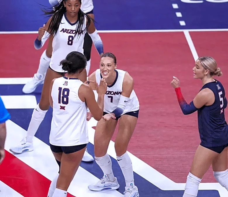 Serve receive does Arizona volleyball in at West Virginia