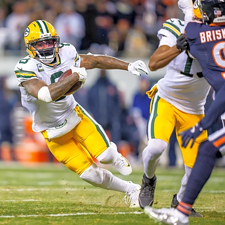 If Josh Jacobs performs only as expected, the Packers’ rushing game will improve