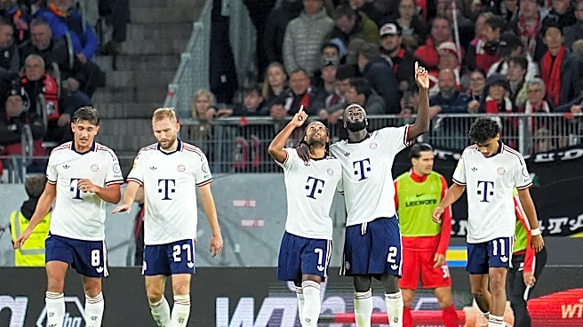 Bayern Munich dominating 2-0 at halftime over SC Freiburg