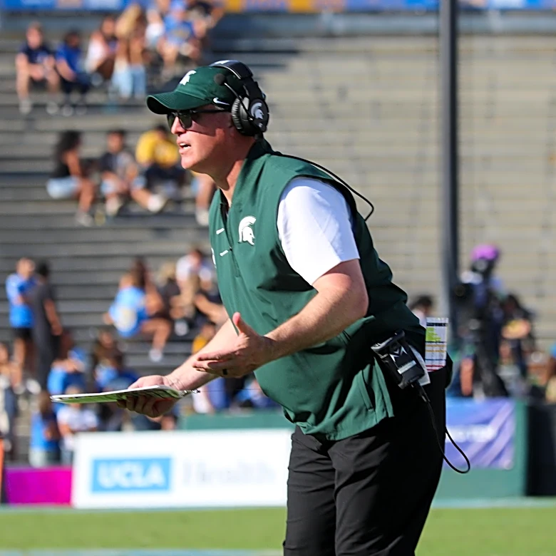 MSU vs UCLA sideline perspective