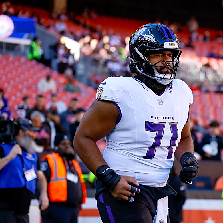 Ravens to be without star rookie guard vs. Bills on Sunday