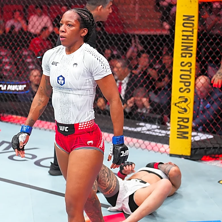 Joselyne Edwards to serve as backup fighter for Kayla Harrison vs. Amanda Nunes at UFC 334