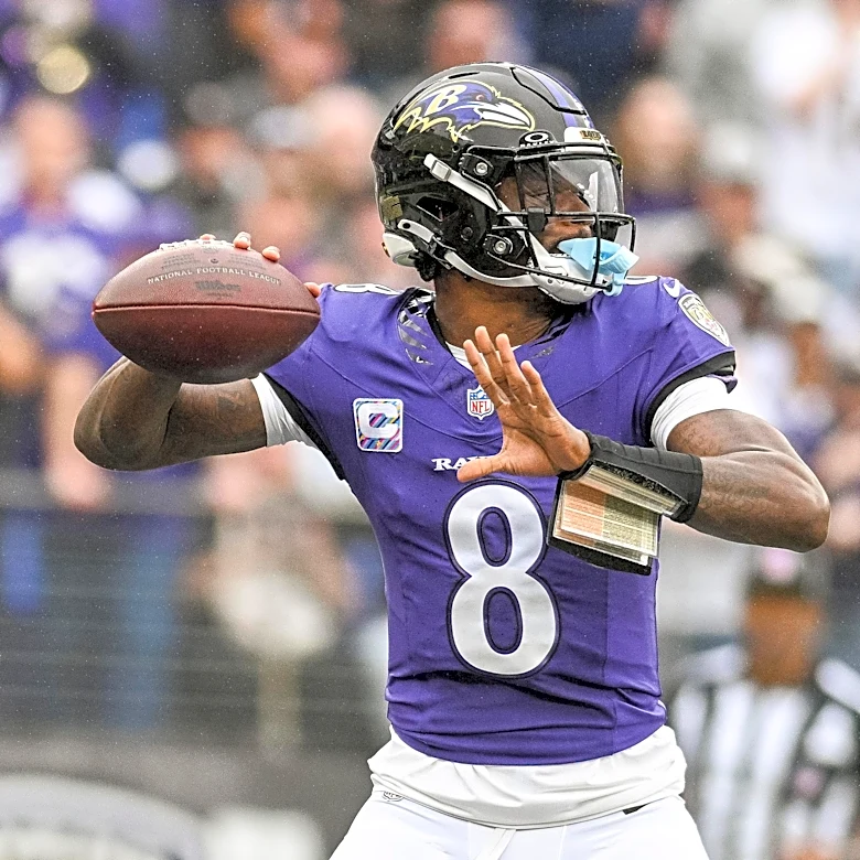 Ravens upgrade Lamar Jackson on 1st injury report of Week 8
