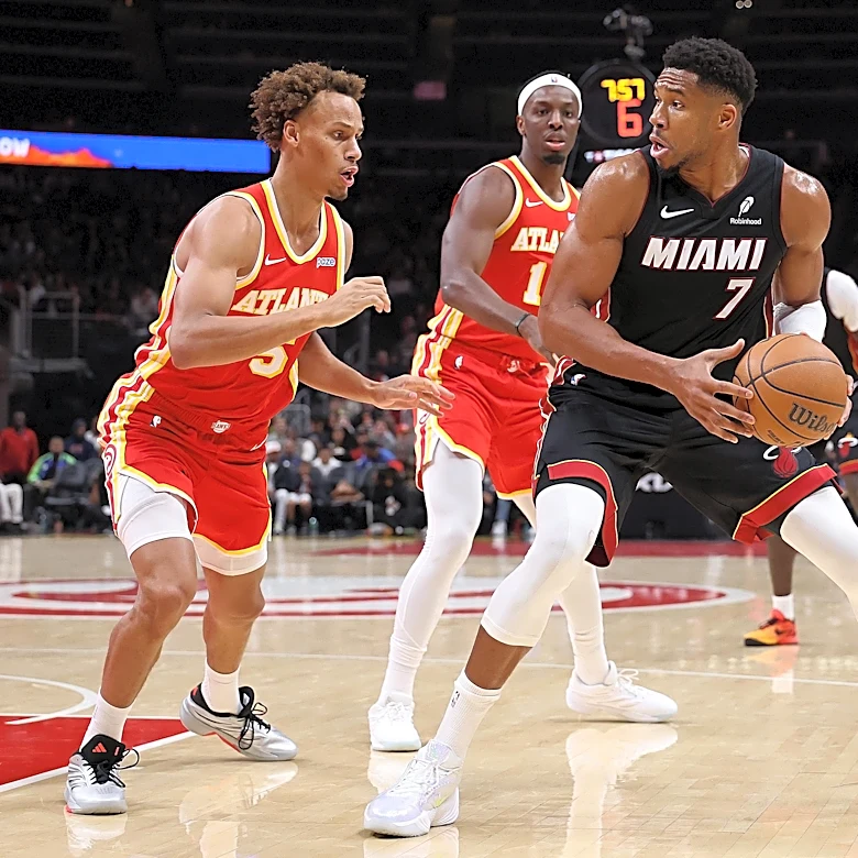 Hawks struggle to contain Miami at the rim in loss to Heat