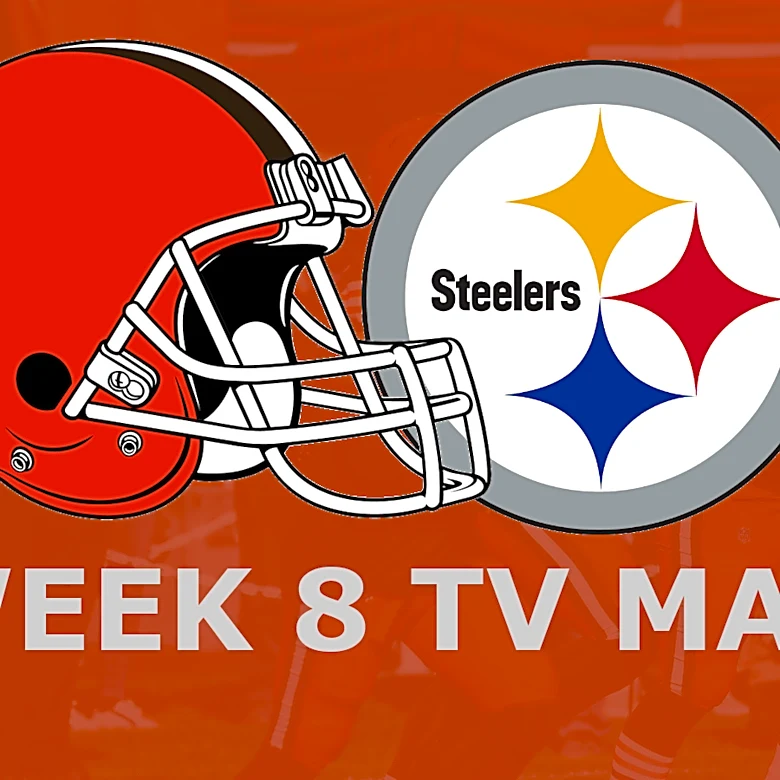 Cleveland Browns vs. Pittsburgh Steelers Week 8 TV Map
