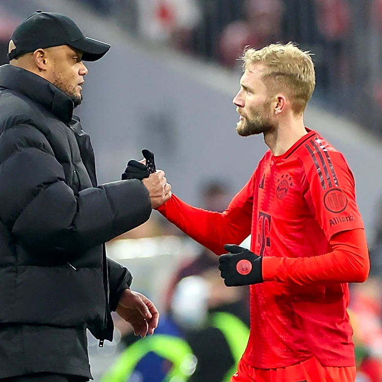 Konrad Laimer wants Vincent Kompany to take all the time he needs