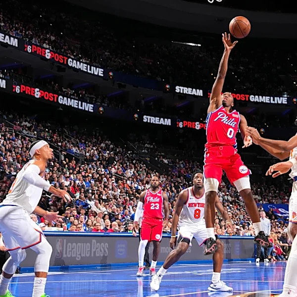 Defense, LeBron’s power, Simons’ heater off the bench lead Sixers to win vs. Knicks in Cup matchup