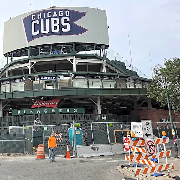 Wrigley Field bollard construction update: October 31