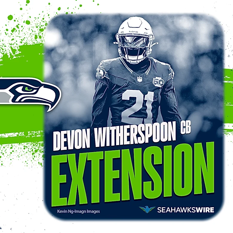 Seahawks make Devon Witherspoon highest paid CB in NFL history with 4-year extension