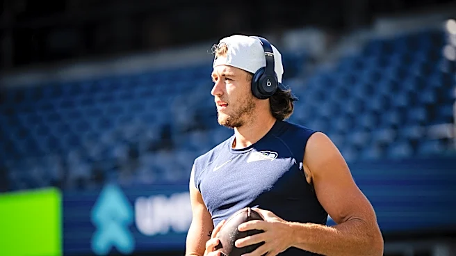 Seahawks WR Jake Bobo carted off the field during joint practice with Titans