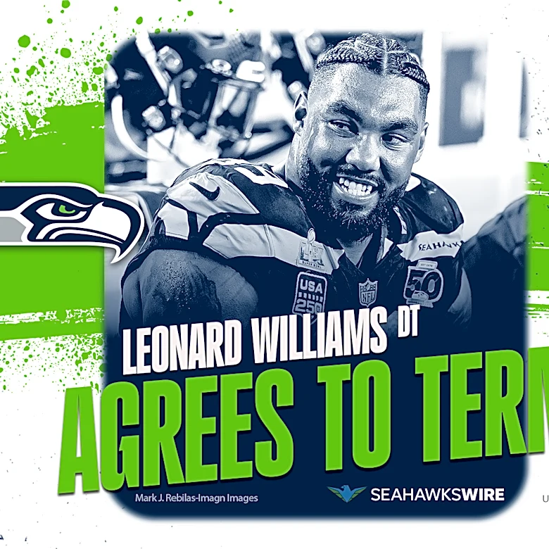 Seahawks agree to 3-year, $90 million extension with Leonard Williams