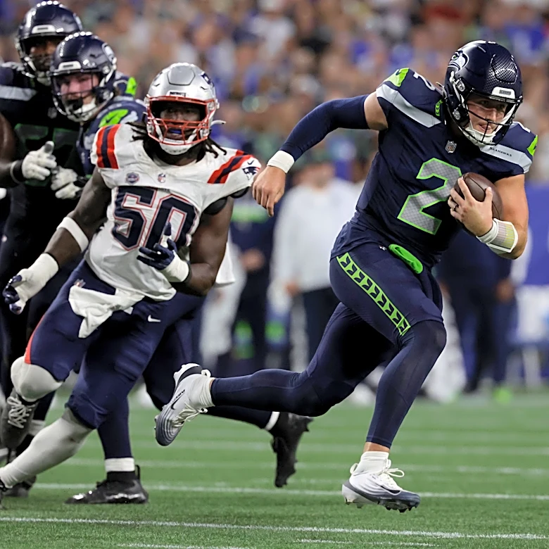 Seahawks QB Drew Lock given 'B+' for performance vs. Patriots