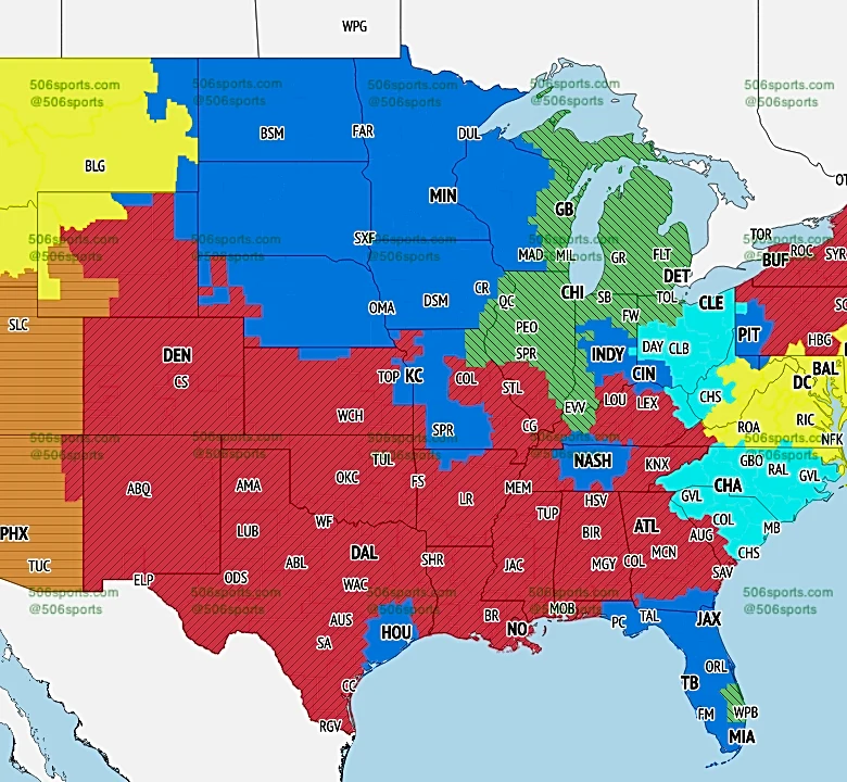 Seahawks vs Commanders Week 3 TV coverage map