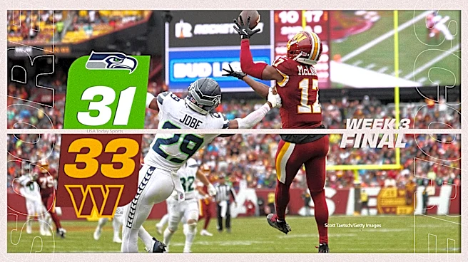 Seahawks win streak snapped, lose 33-31 to Commanders in Week 3