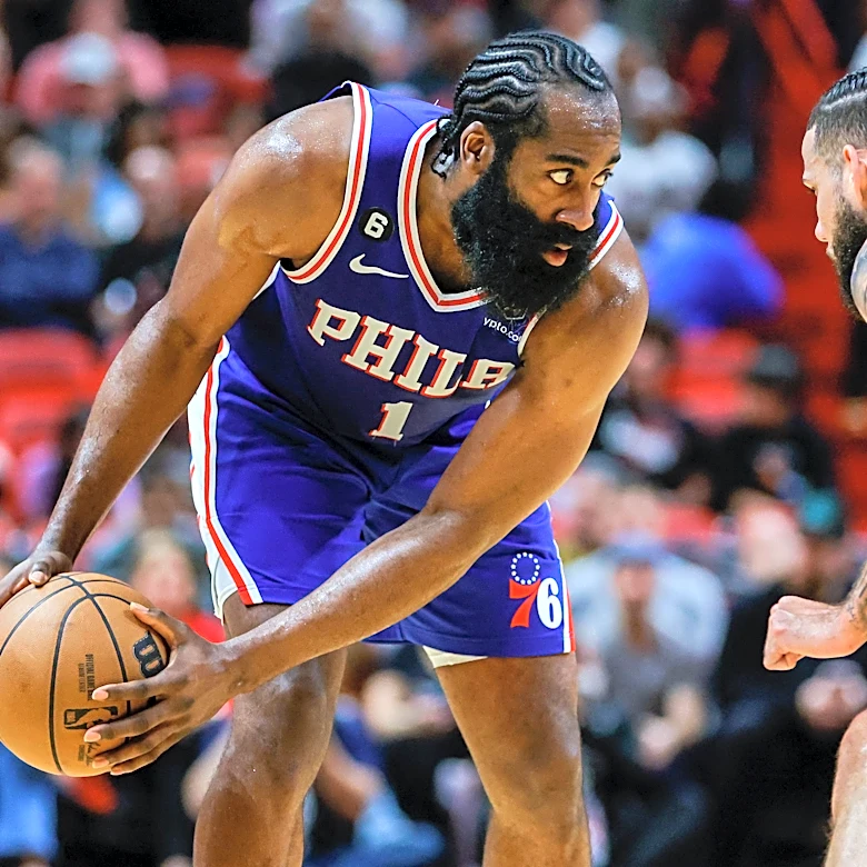 Former Sixers star James Harden ranked No. 32 player in NBA history