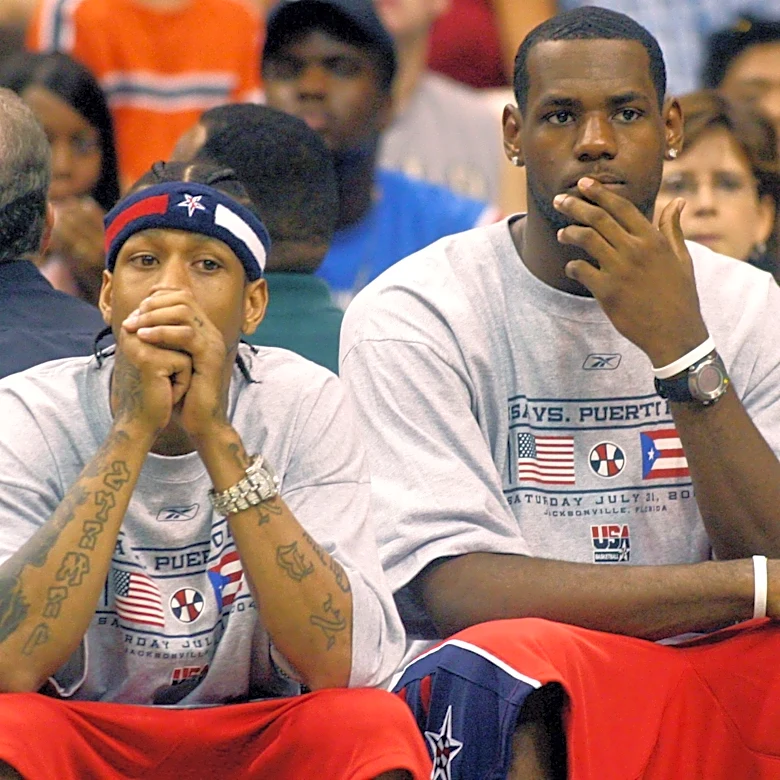 Legend Allen Iverson shows love to LeBron James with Sixers jersey