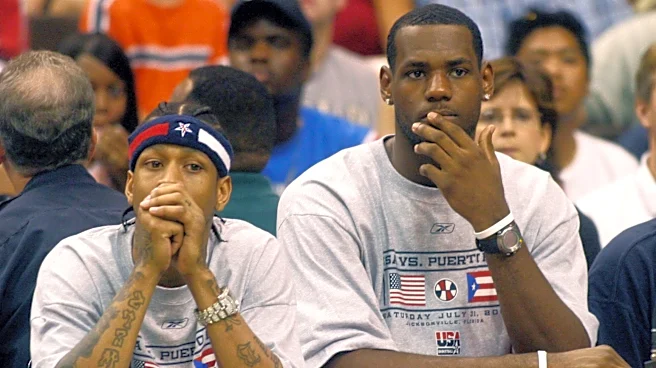 Legend Allen Iverson shows love to LeBron James with Sixers jersey
