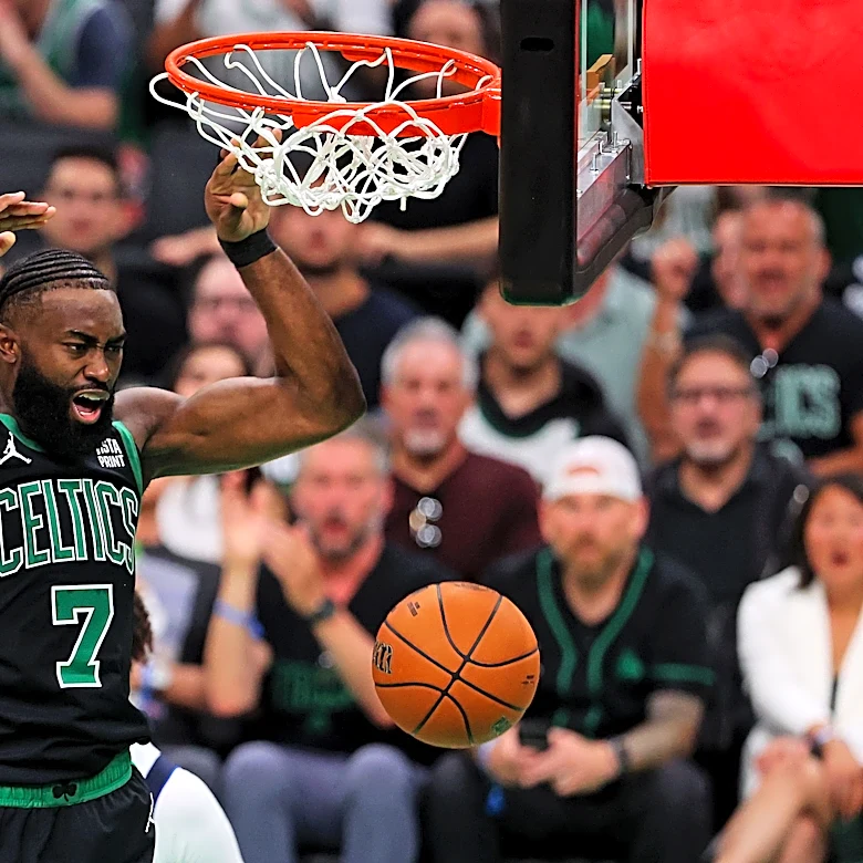 Celtics' Brad Stevens hints at jersey retirement for Jaylen Brown