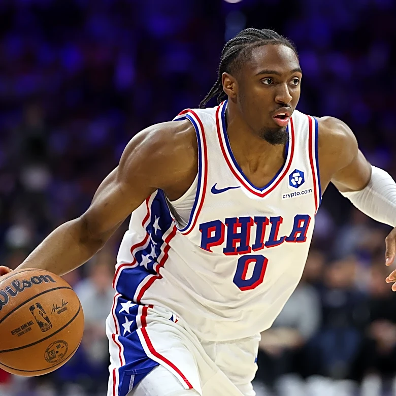 Sixers' Tyrese Maxey back in the gym working on pick-and-roll game