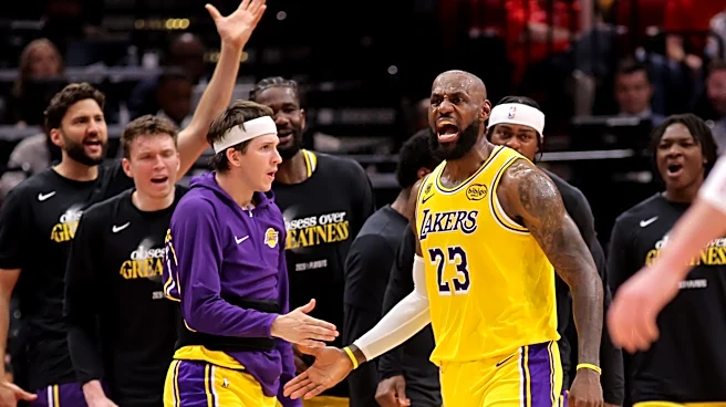 Lakers president Rob Pelinka thanks Sixers' LeBron James for his time