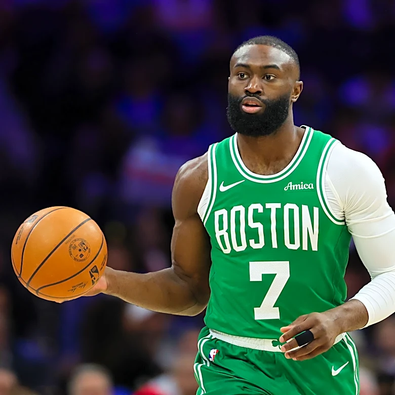 76ers' Jaylen Brown comes in ranked as the No. 14 player in the league