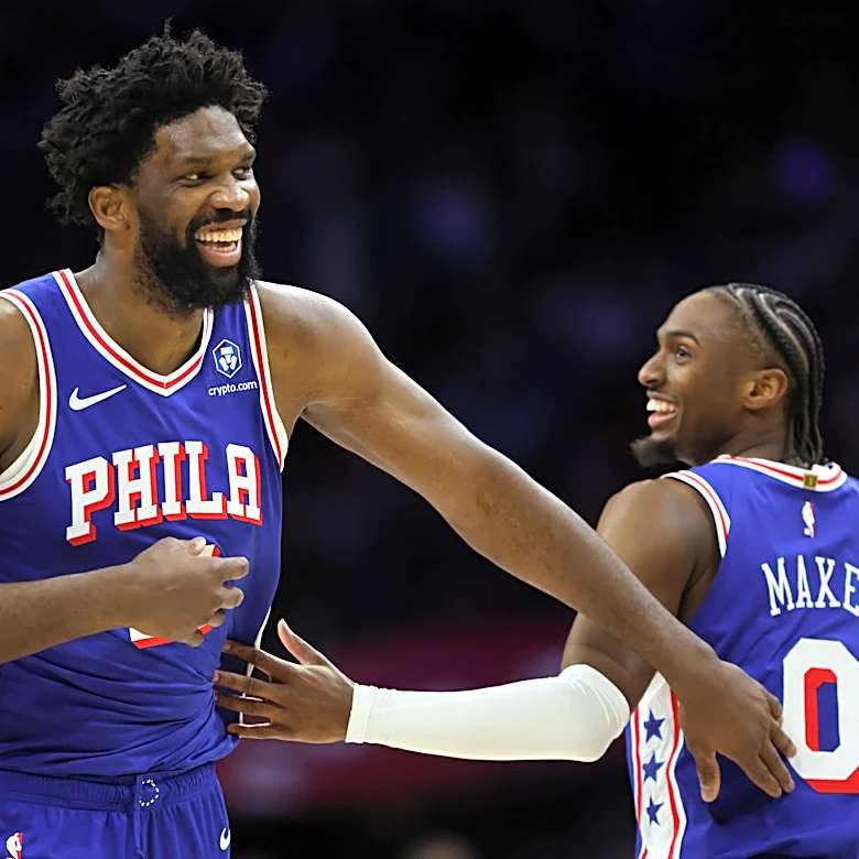 Sixers' Tyrese Maxey gives encouraging update on Joel Embiid at camp
