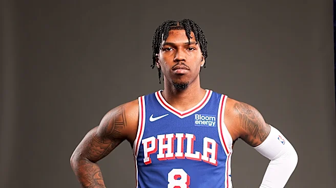 Sixers two-way guard Caleb Love discusses Tyrese Maxey, work in camp