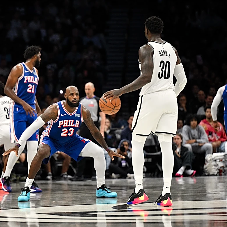 Player grades: LeBron James makes preseason debut, Sixers fall to Nets