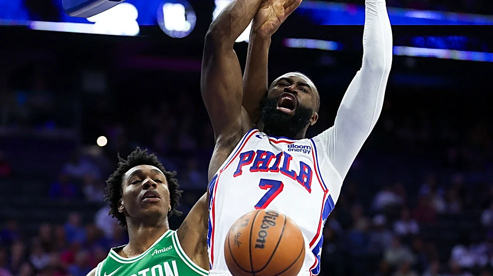 Sixers' Jaylen Brown opens up on emotions of facing old Celtics team