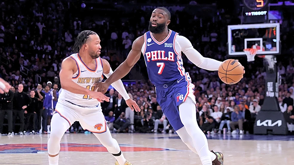 Jaylen Brown reacts to his Sixers debut after road win over Knicks