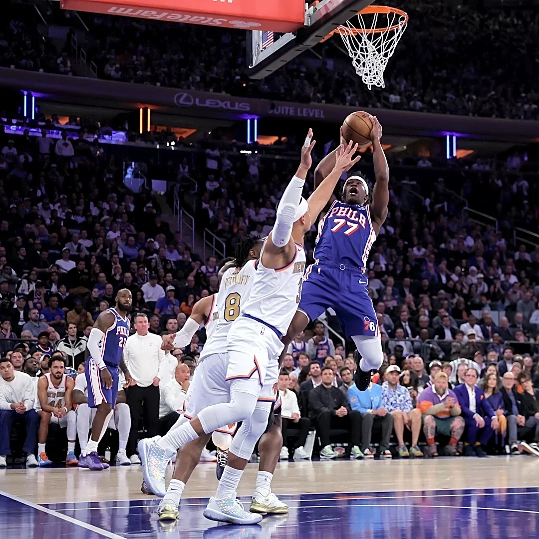 Sixers' VJ Edgecombe discusses playing with stars as he moves forward