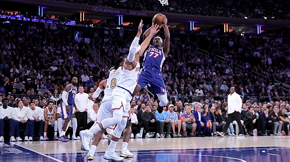 Sixers' VJ Edgecombe discusses playing with stars as he moves forward