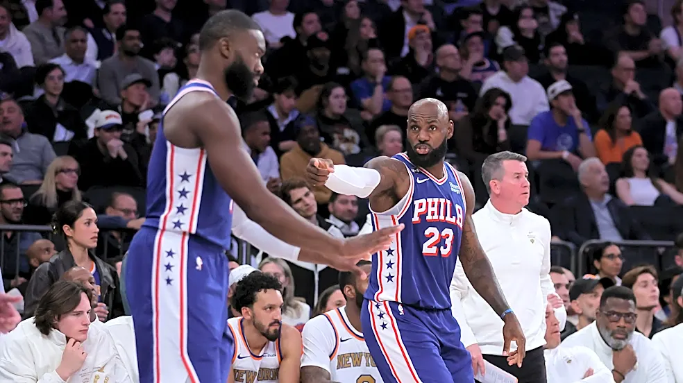 LeBron James, Jaylen Brown talk Sixers building championship habits