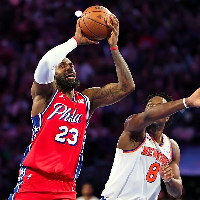 LeBron James discusses Sixers knocking off Knicks in the NBA Cup