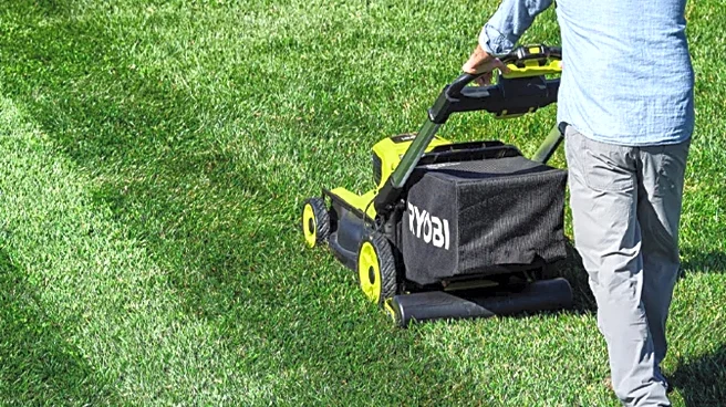 The Handy Ryobi Mower Attachment That Lets You Stripe Your Lawn As You Mow
