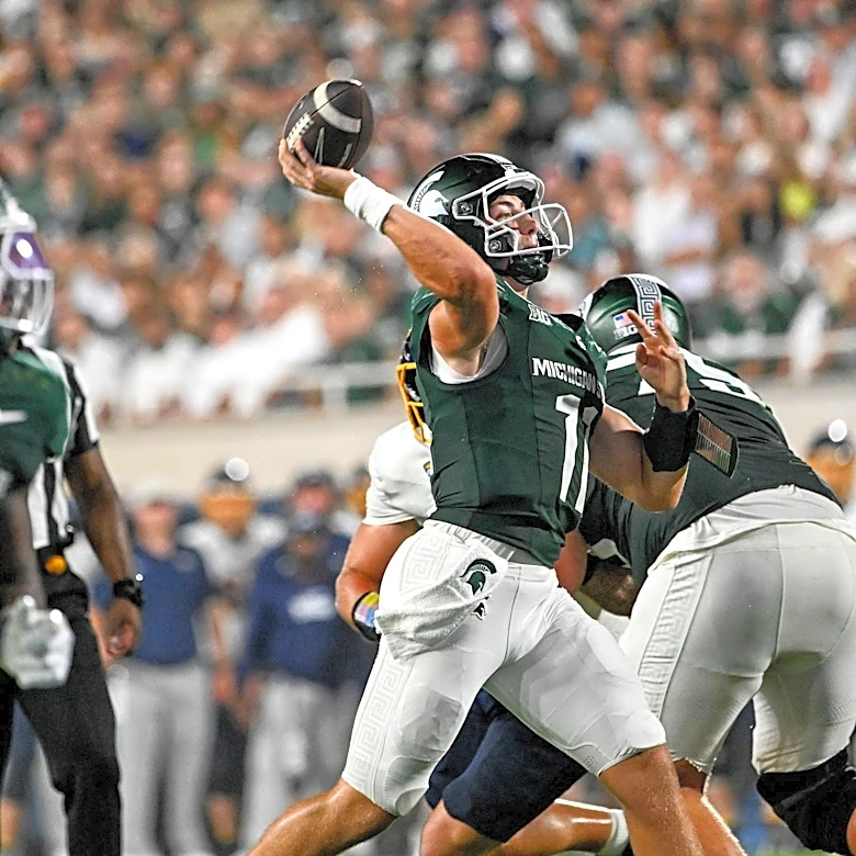 PFF ranks Michigan State's top offensive players in win over Toledo