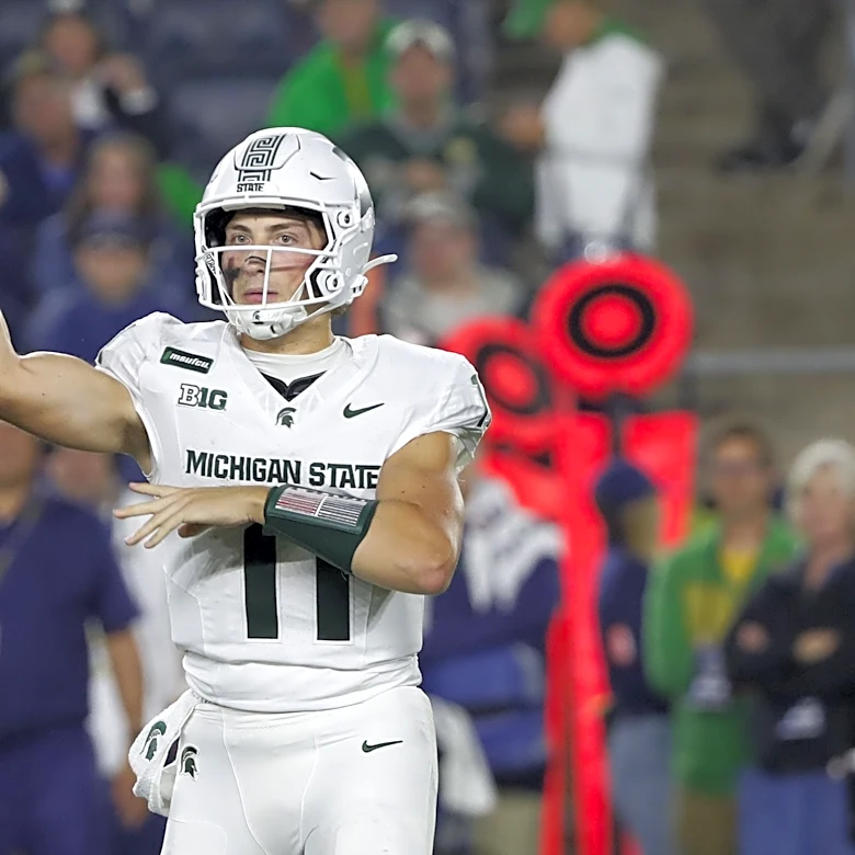 MSU QB Alessio Milivojevic talks poor performance, loss at Notre Dame
